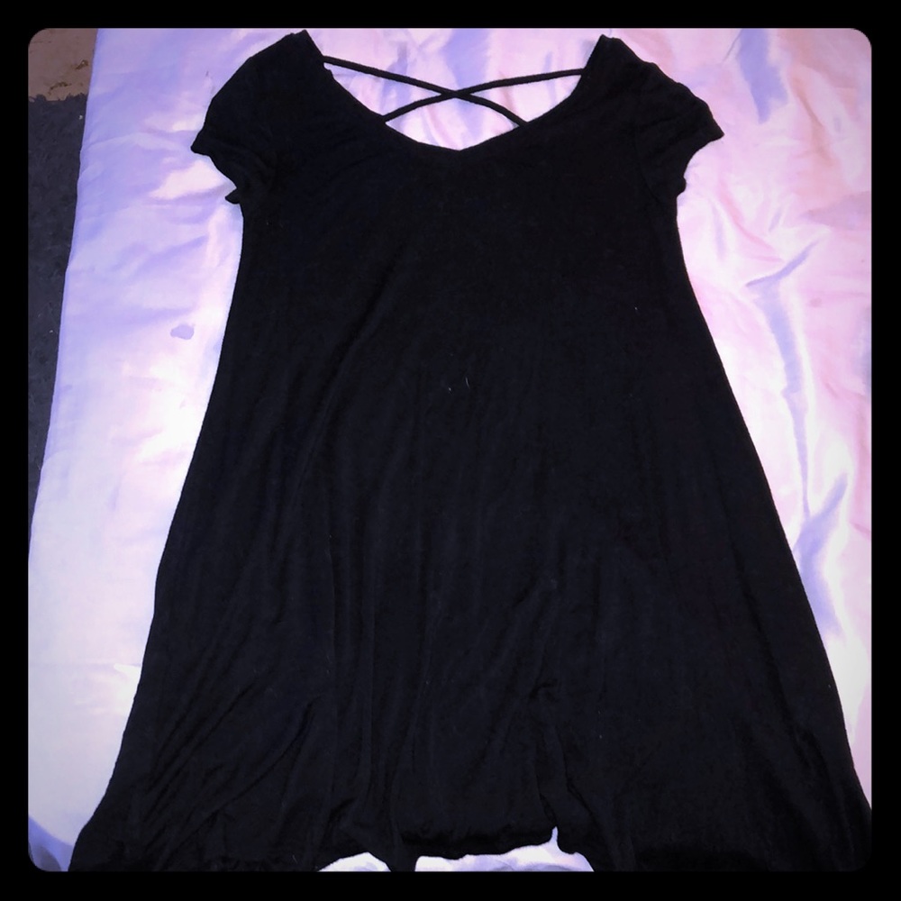 black t shirt dress